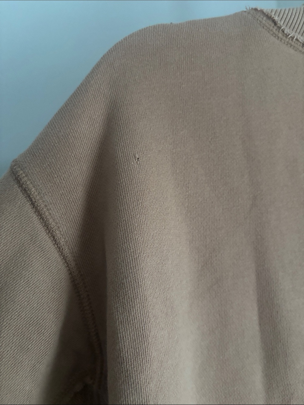 Aerie Vacay Every Day Women’s Oversized V-Neck Sweater in Light Brown Size Small - Picture 5 of 5